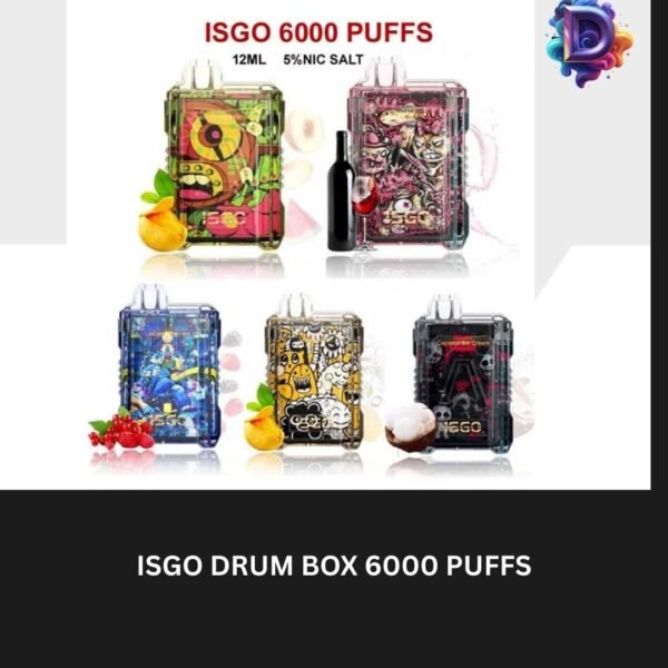 ISGO DRUM BOX 6000 PUFFS