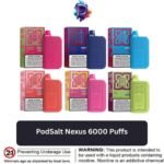 PodSalt Nexus 6000 Puffs Disposable Vape