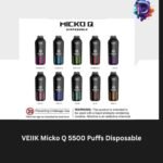 VEIIK Micko Q 5500 Puffs Disposable