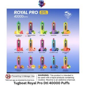 Tugboat Royal Pro Dtl 40000 Puffs Disposable Vape in UAE