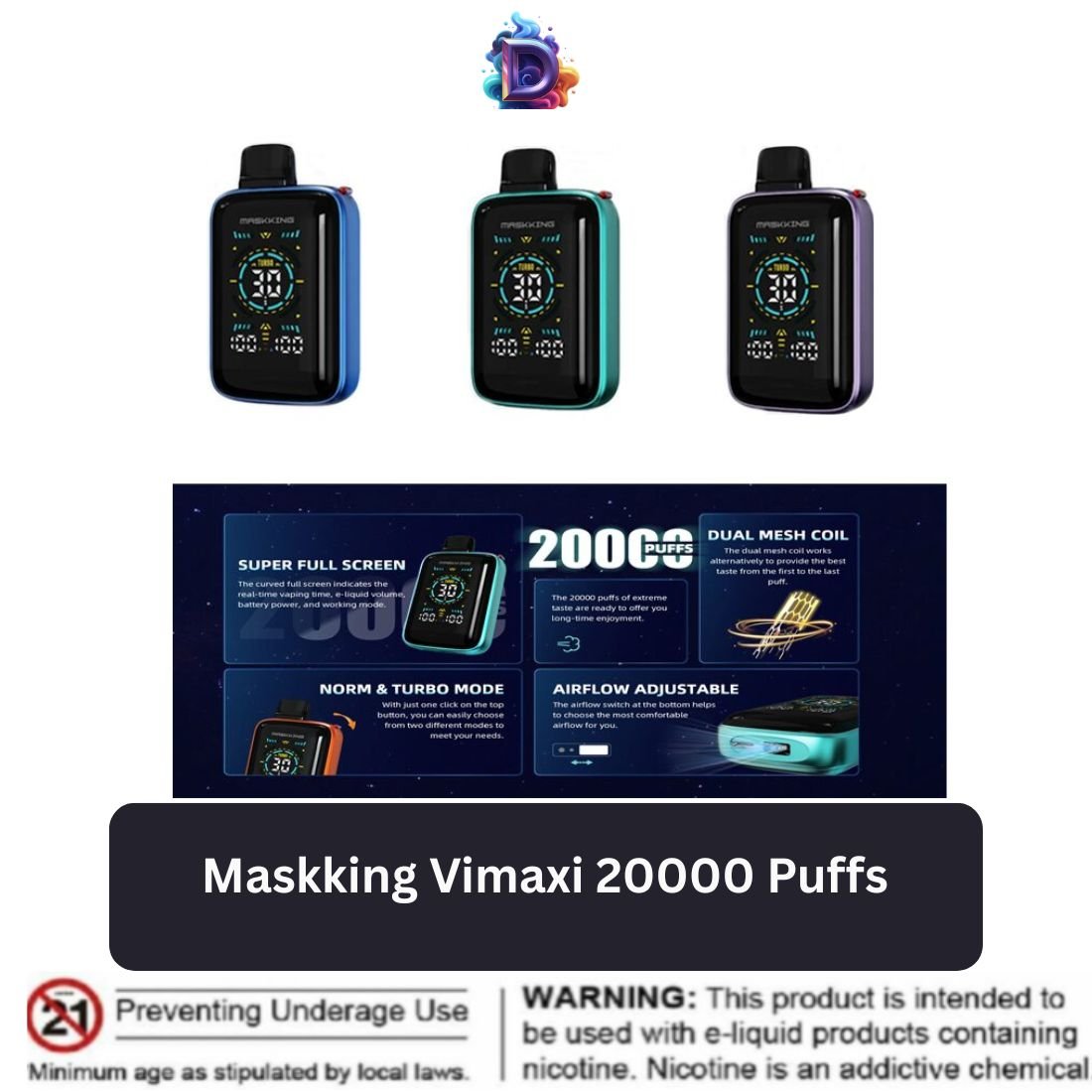 Maskking Vimaxi 20000 Puffs uae Maskking Vimaxi 20000 Puffs