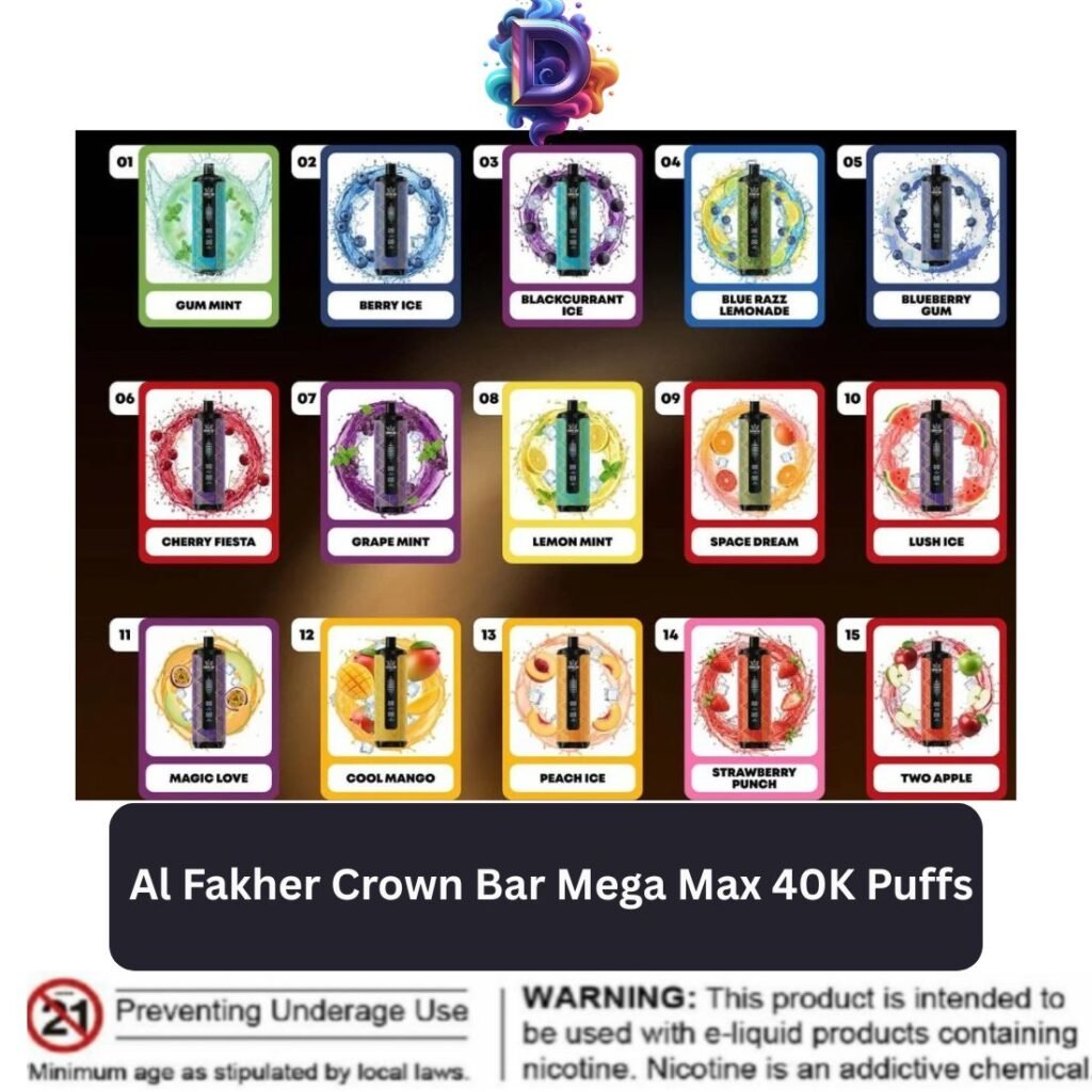 Al Fakher Crown Bar Mega Max 40K Puffs