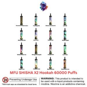 MFU SHISHA X2 Hookah 60000 Puffs