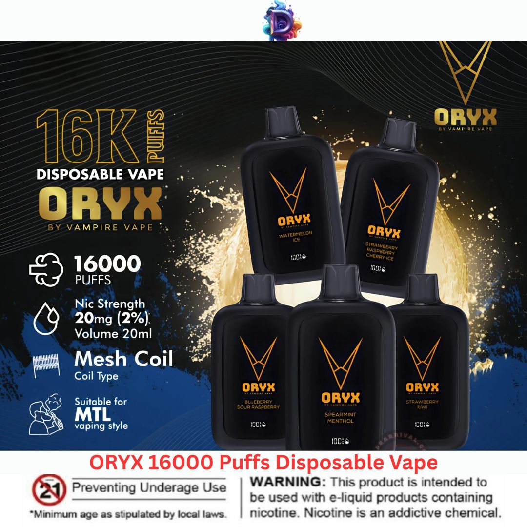 ORYX 16000 Puffs Disposable Vape in UAE ORYX 16000 Puffs