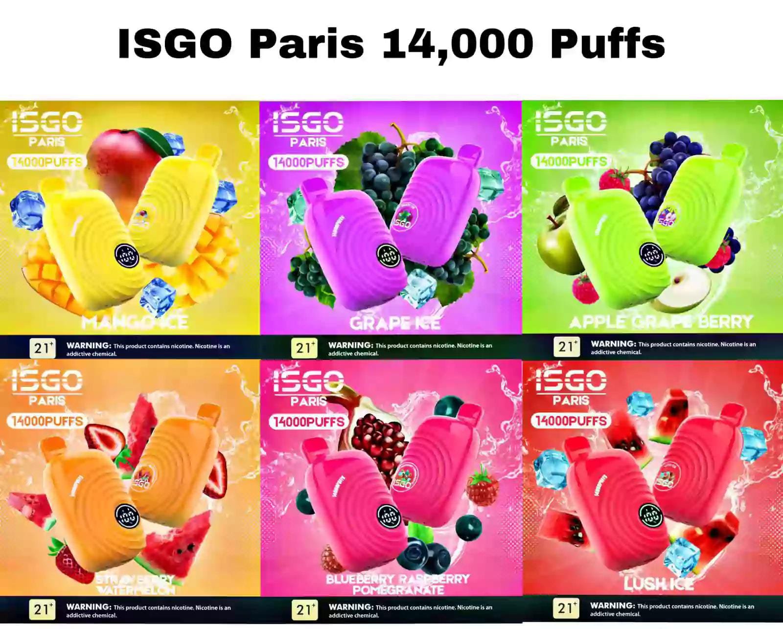 ISGO Paris 14000 Puffs