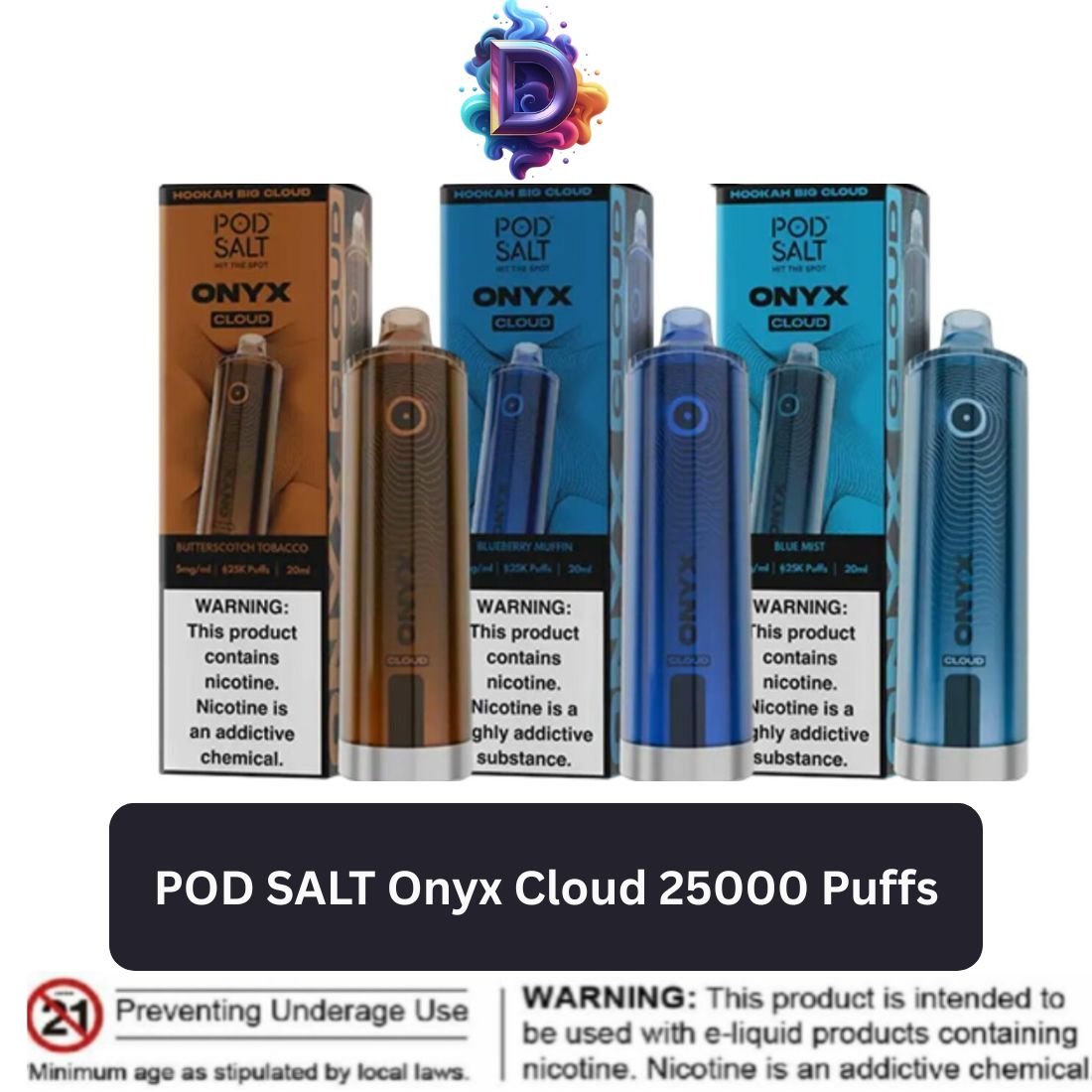 POD SALT Onyx Cloud 25000 Puffs in Dubai (1) POD SALT Onyx Cloud 25000 Puffs