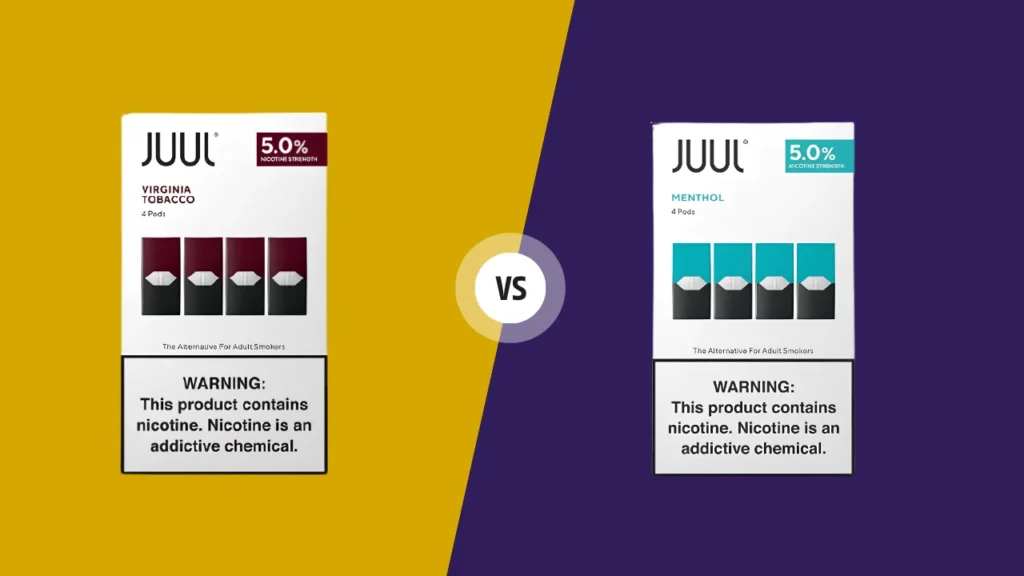 JUUL Menthol 5% vs JUUL Virginia Tobacco 5% Which Pod Is Right For You